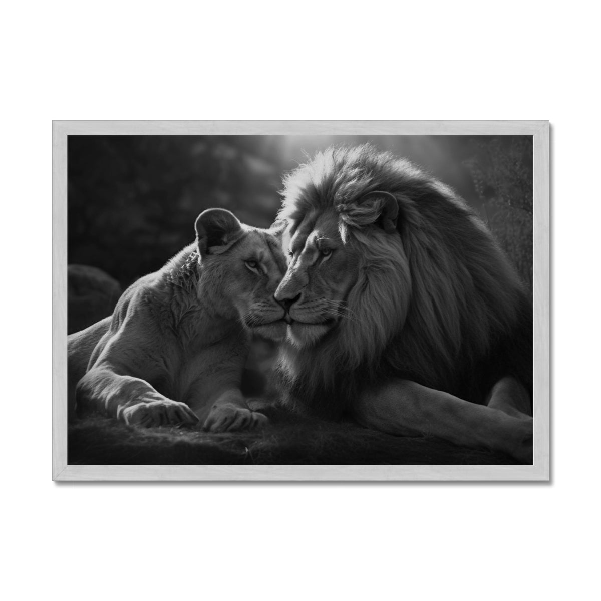 Pride's Embrace Antique Framed Print