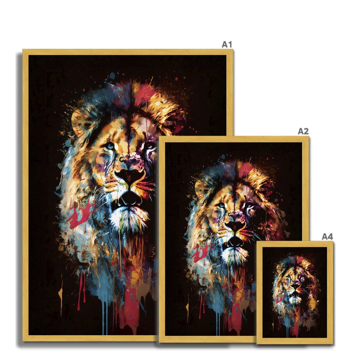 The Artful Roar Antique Framed Print
