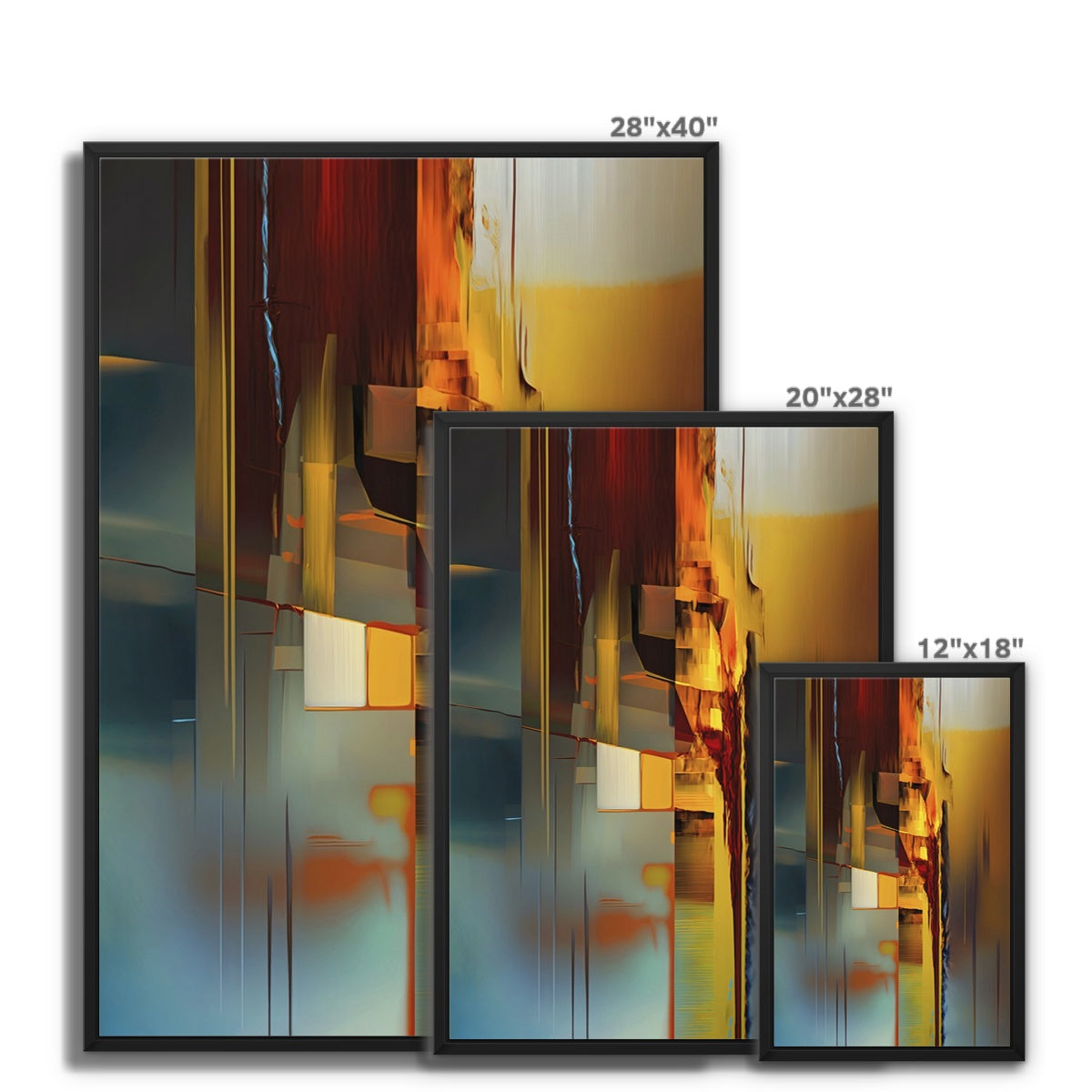 Urban Resonance Float Framed Canvas