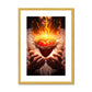Heart of Divine Love Antique Framed & Mounted Print