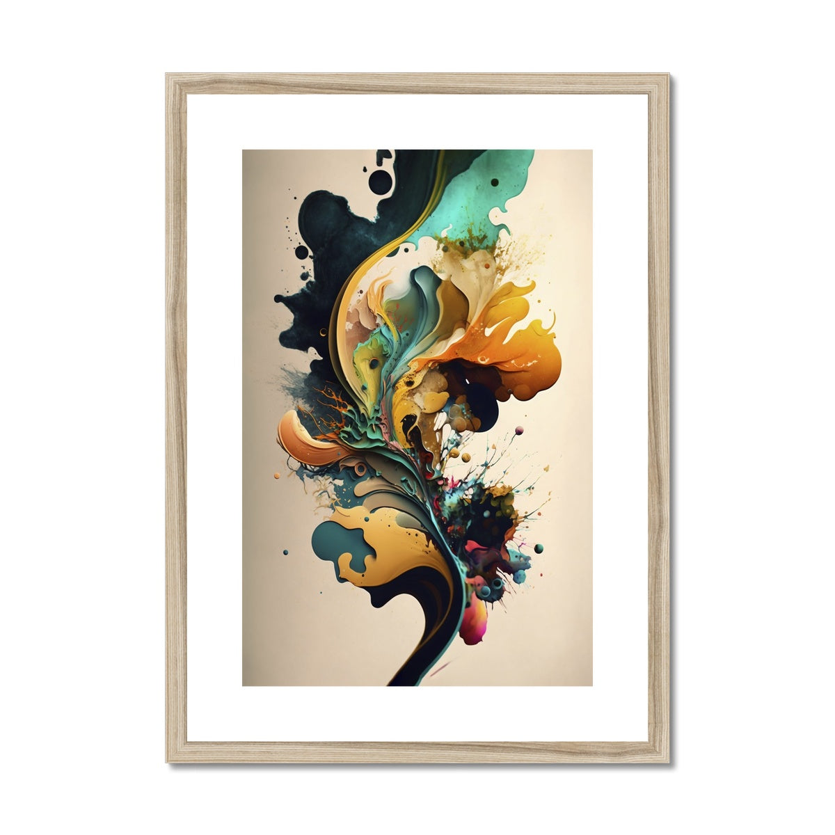 Abstract Burst Framed & Mounted Print