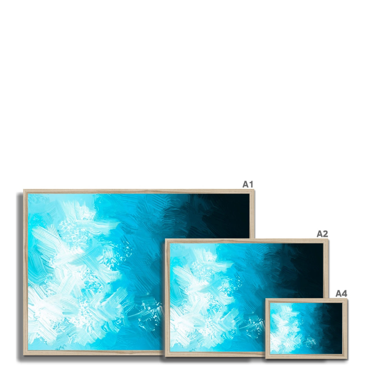 Blue Abyss Framed Print