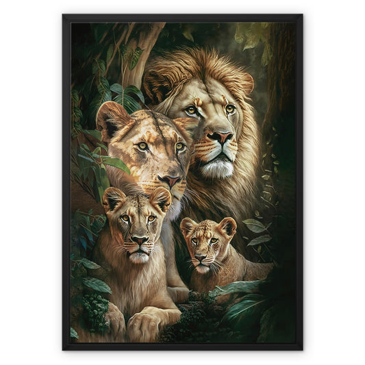 Royal Lineage Float Framed Canvas
