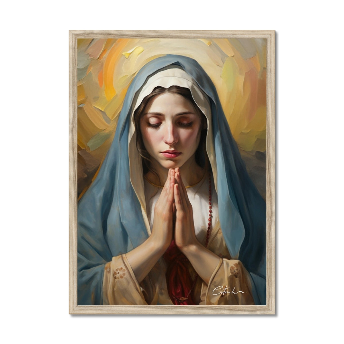 Mary's Devotion Framed Print