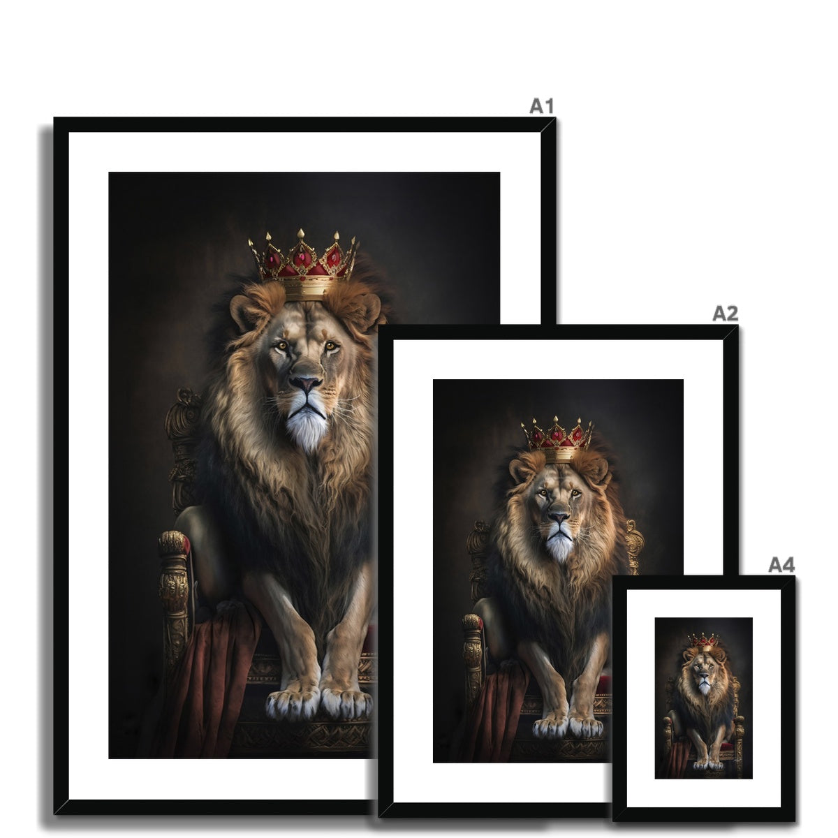 The King Framed & Mounted Print