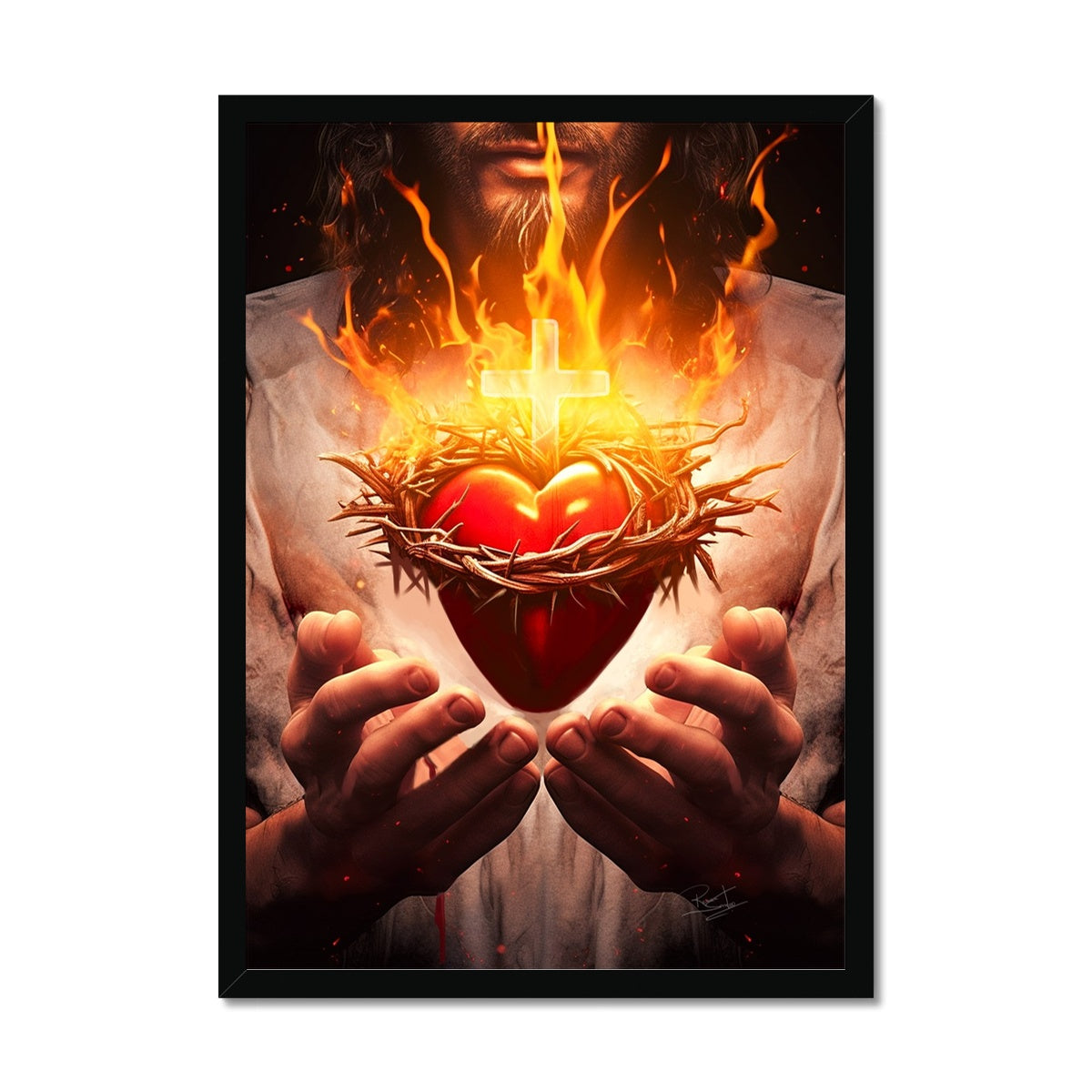 Heart of Divine Love Framed Print