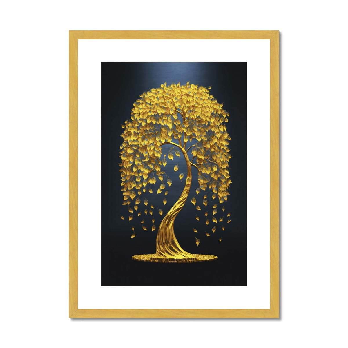 Golden Elegance - Antique Framed Print