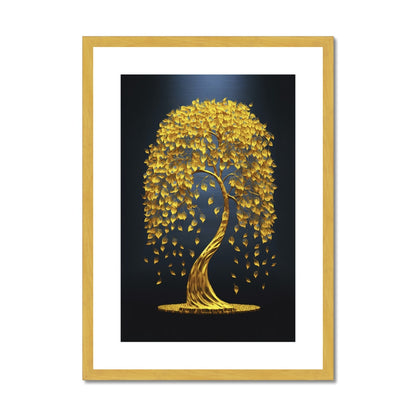 Golden Elegance - Antique Framed Print