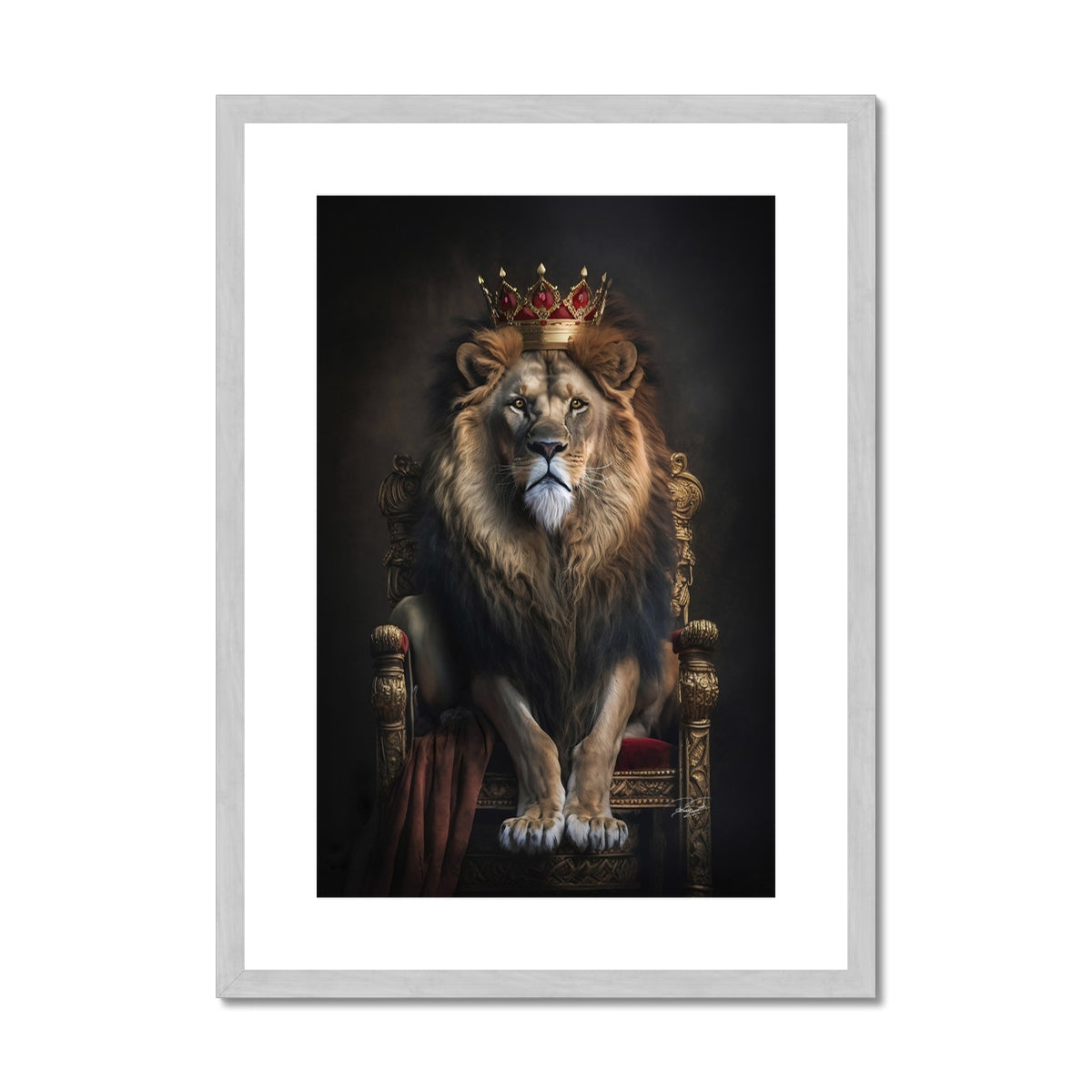The King Antique Framed & Mounted Print