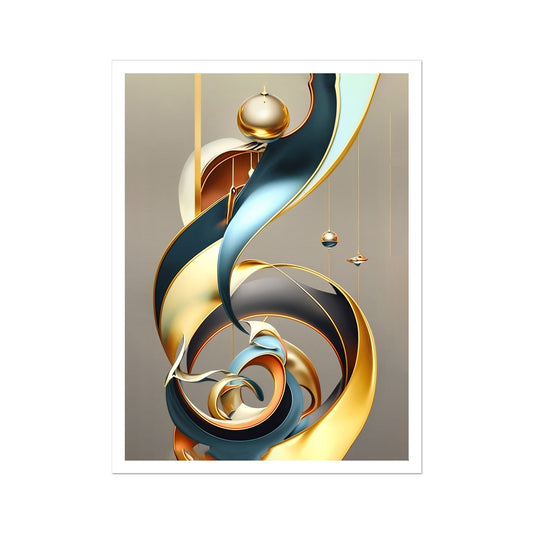 Golden Swirl Canvas Print