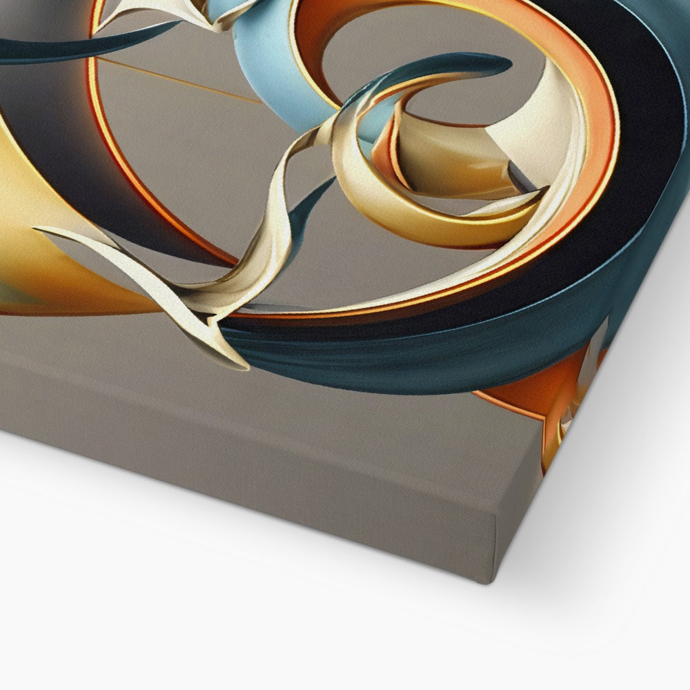 Golden Swirl Canvas