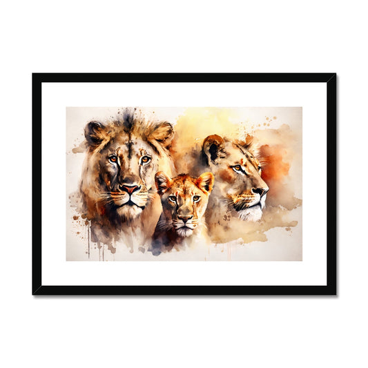 Watercolor Majesty Framed & Mounted Print