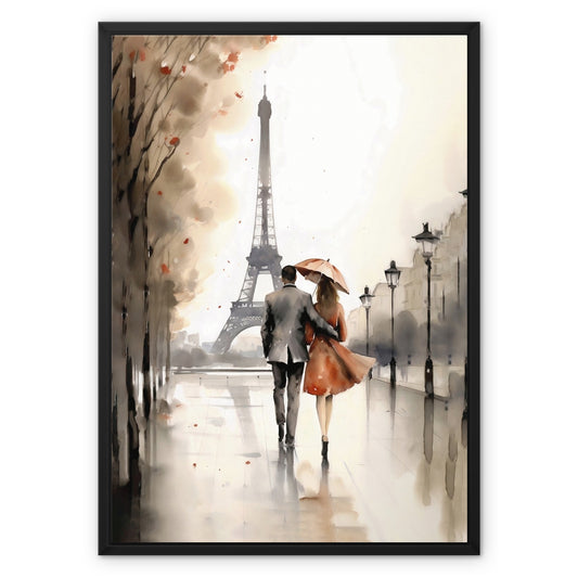 Paris Float Framed Canvas