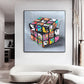 Rubik's Cube Graffiti Canvas