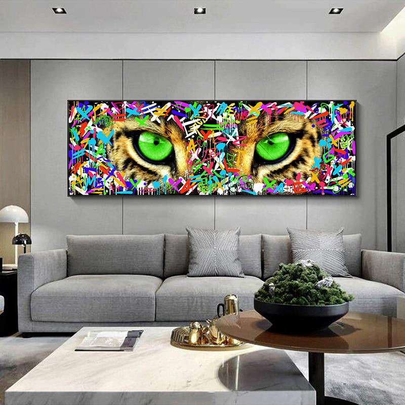 Leopard Eyes Street Art