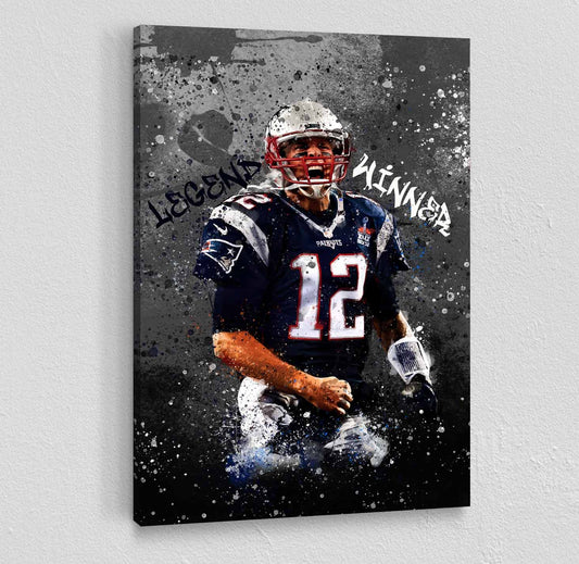 Tom Brady- Patriots black