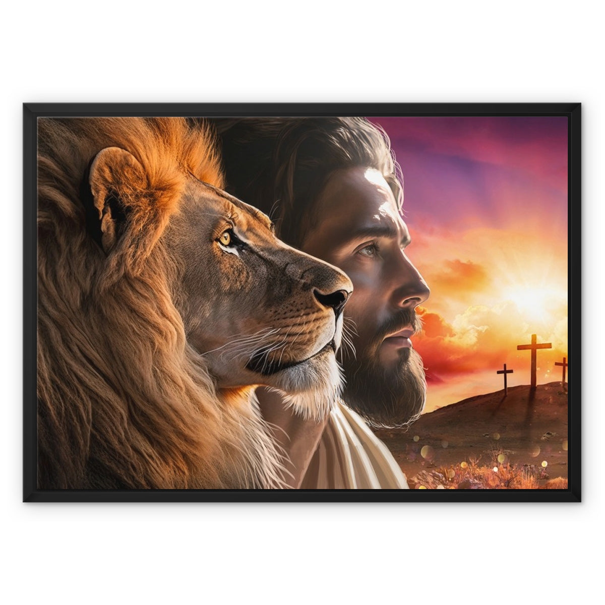 The Power and the Glory Float Framed Canvas