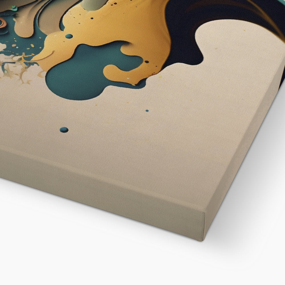 Abstract Burst Framed Canvas