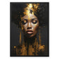 Golden Women Float Framed Canvas