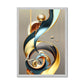 Golden Swirl Antique Framed Print