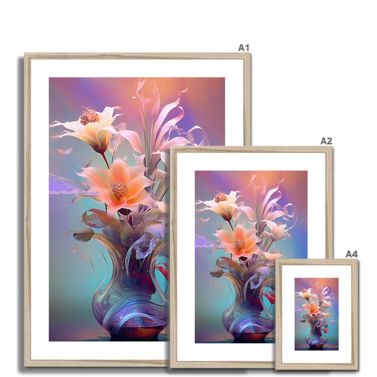 Flower Vase Framed & Mounted Print