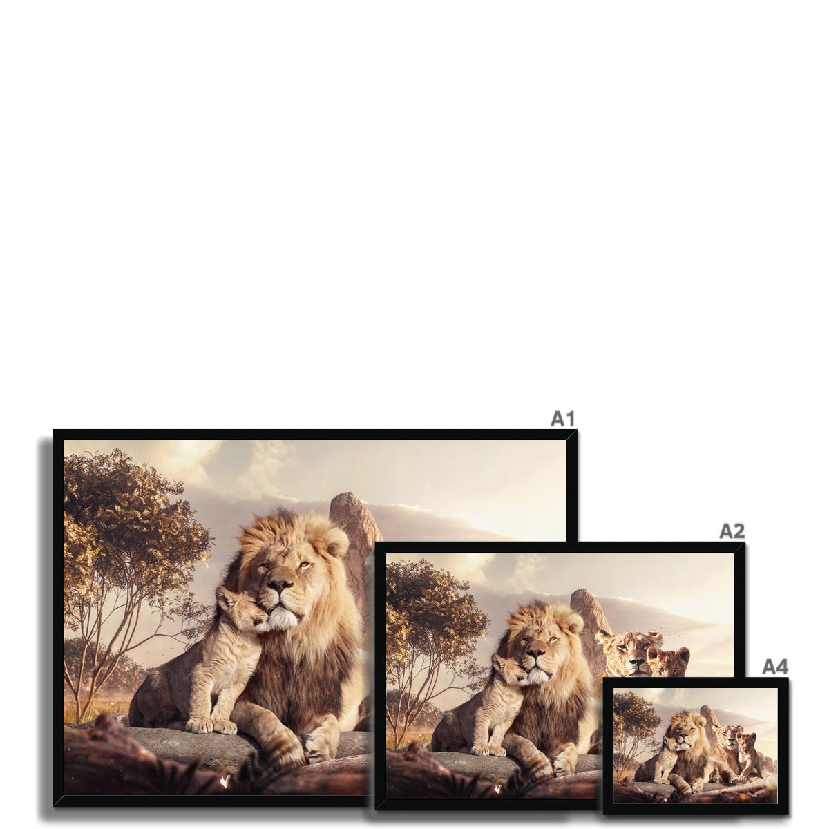 Kings of the Wild Framed Print