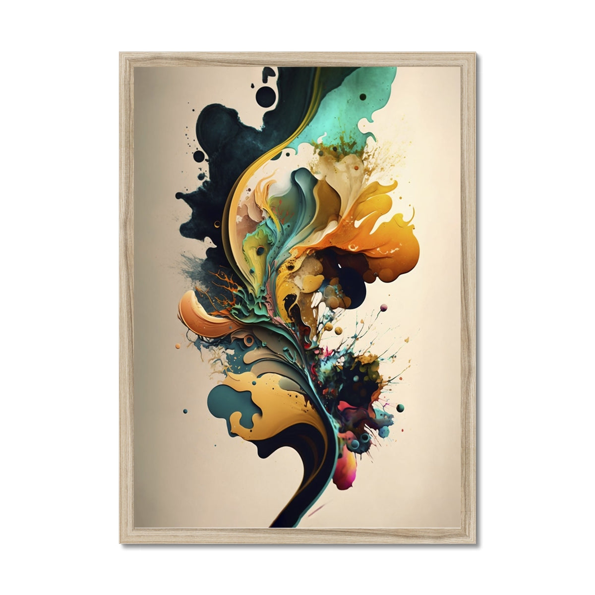 Abstract Burst Framed Print