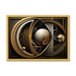 Golden Geometry Antique Framed Print