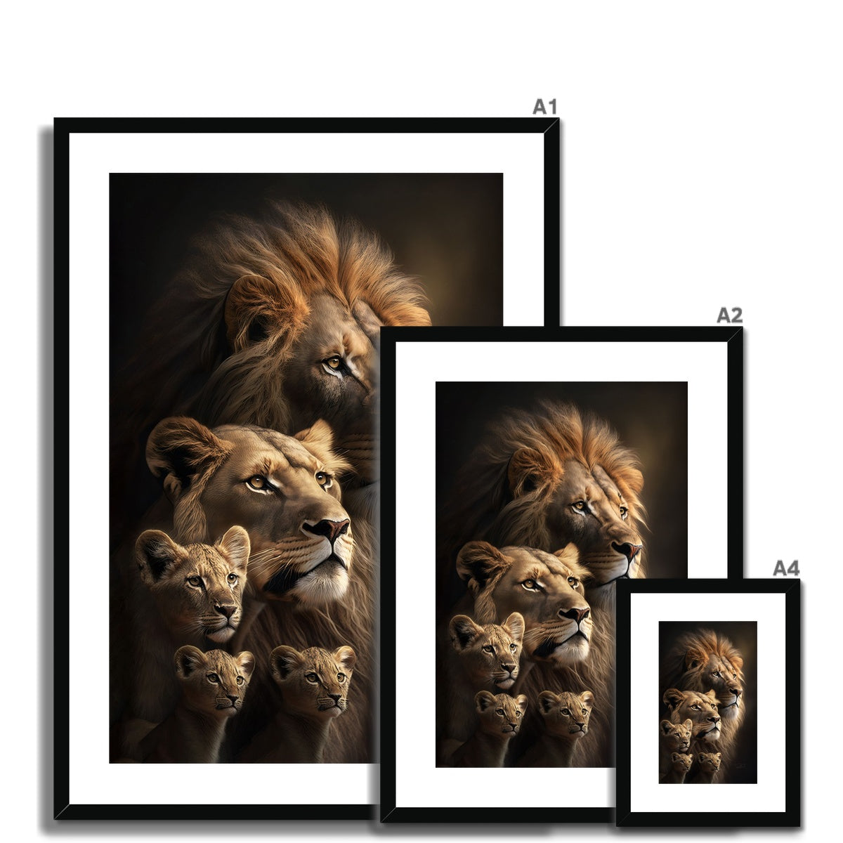 The Majestic Pride Framed Print