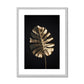 Golden Monstera  Antique Framed & Mounted Print