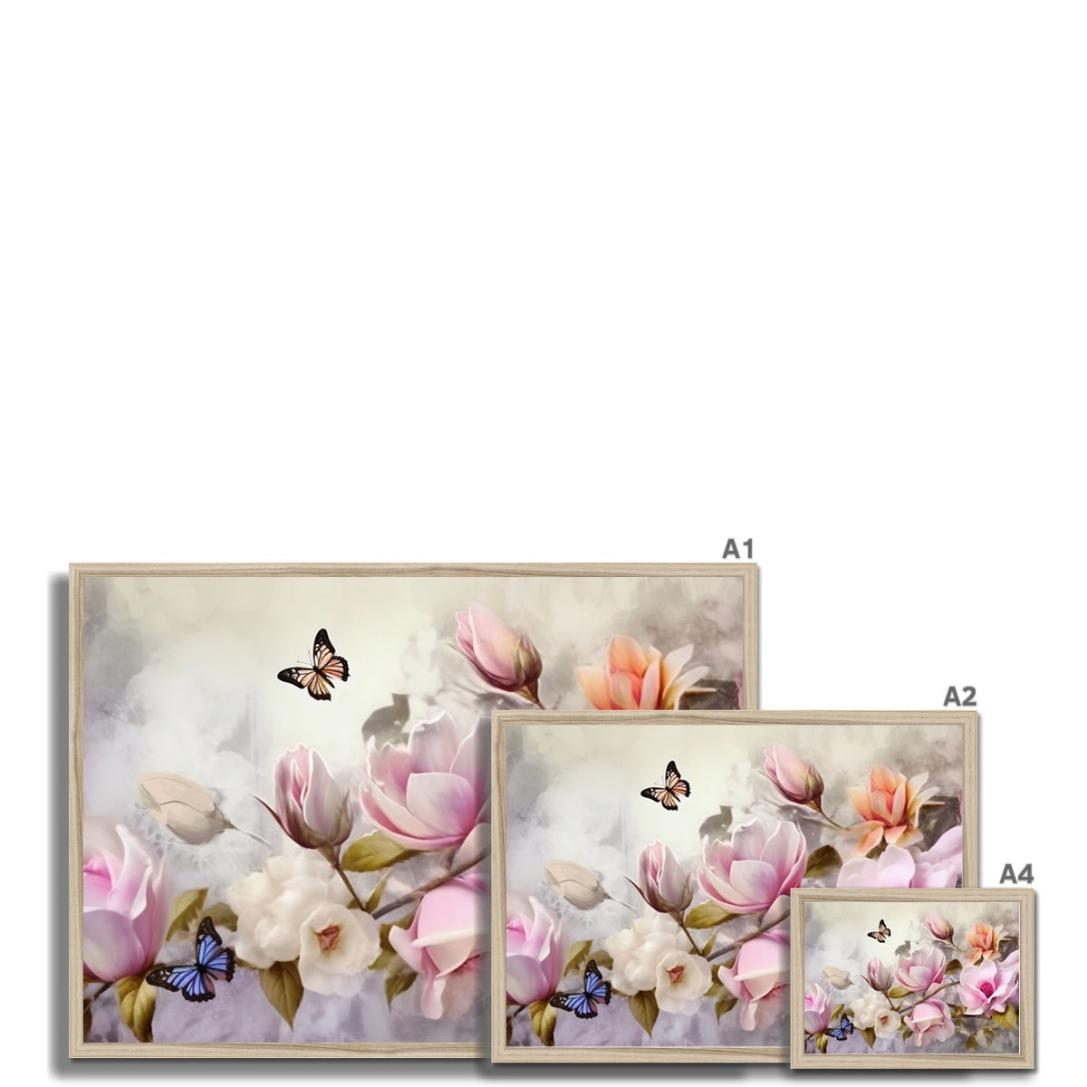 Whispering Blooms Framed Print