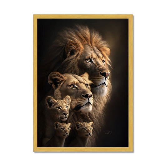 The Majestic Pride Antique Framed Print