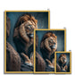 Jungle King Antique Framed Print