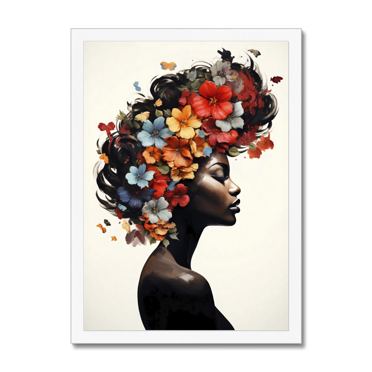 Flower Hair  Framed Print