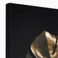 Golden Monstera   Framed Canvas