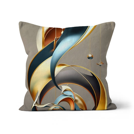 Golden Swirl Cushion