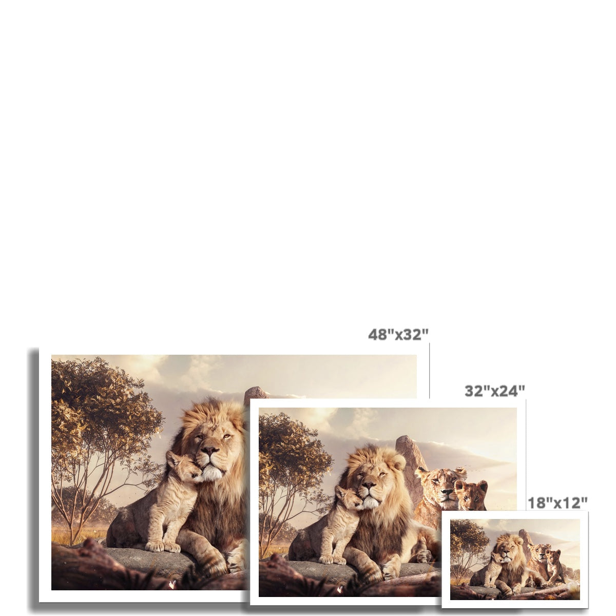 Kings of the Wild Canvas Print