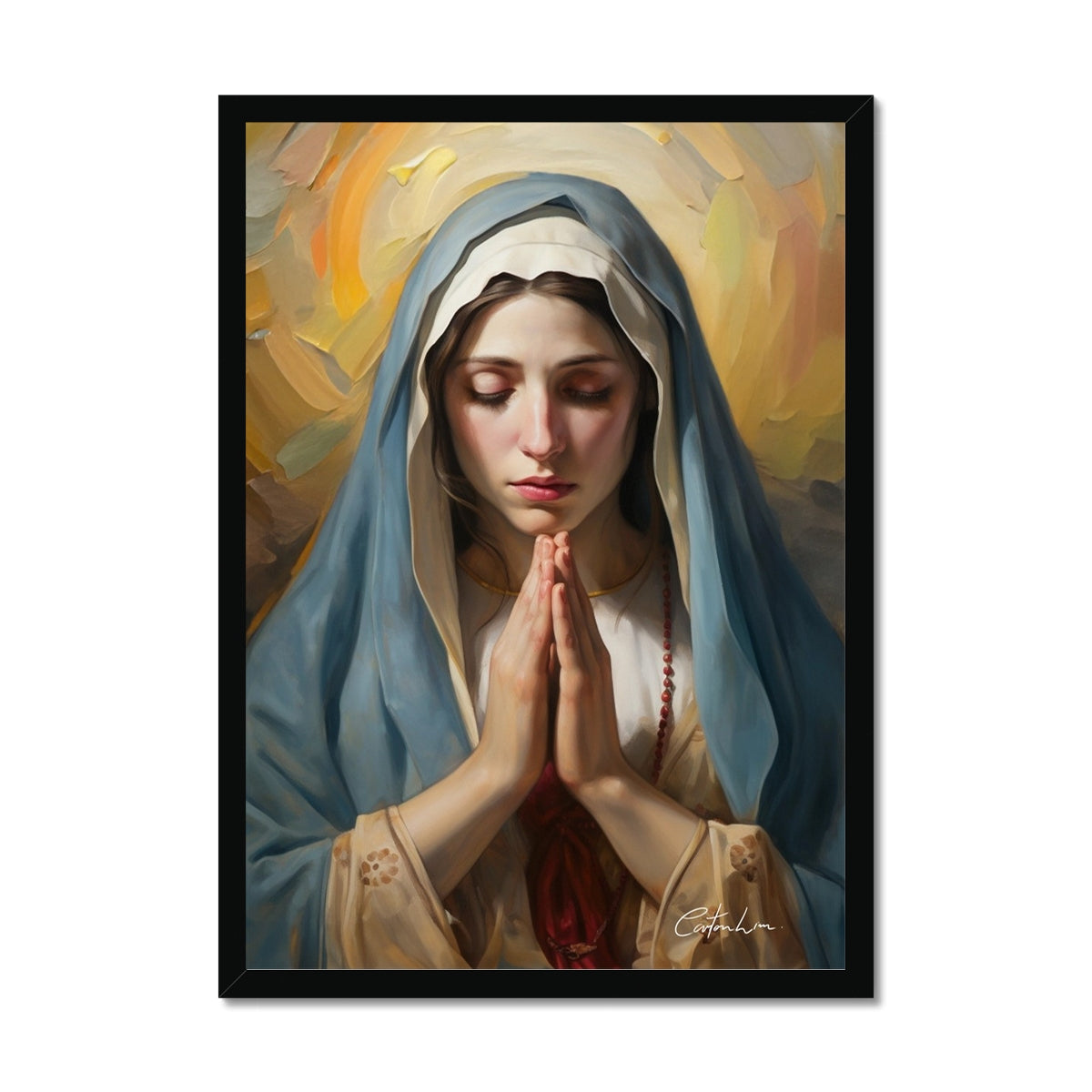 Mary's Devotion Framed Print