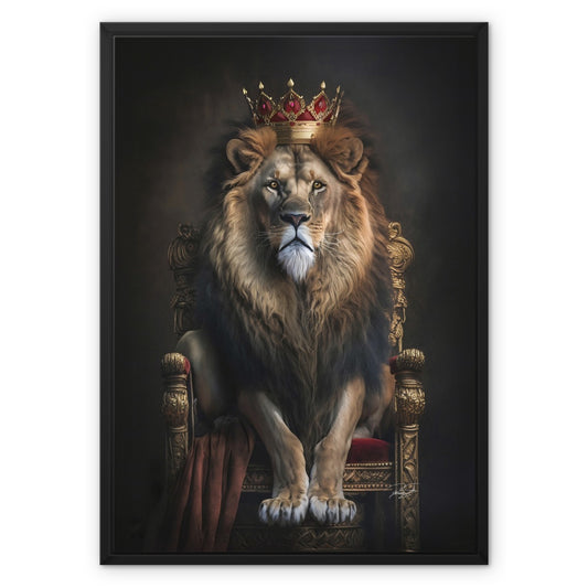 The King Framed Canvas