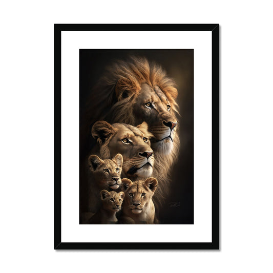 Lion's Heritage Framed & Mounted Print