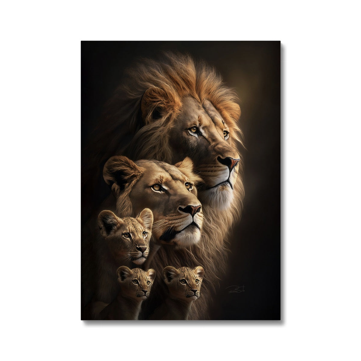 The Majestic Pride Framed Canvas