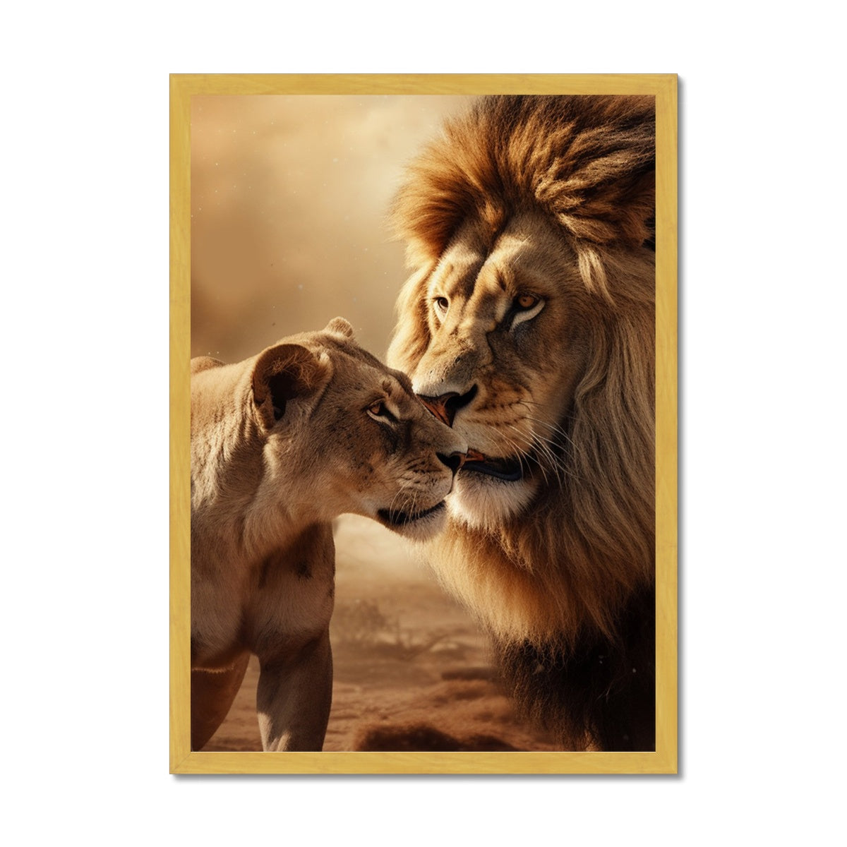 Regal Love Antique Framed Print