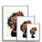 Flower Hair  Antique Framed & Mounted Print