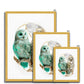 Enchanted Owls Antique Framed Print