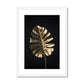 Golden Monstera  Framed & Mounted Print