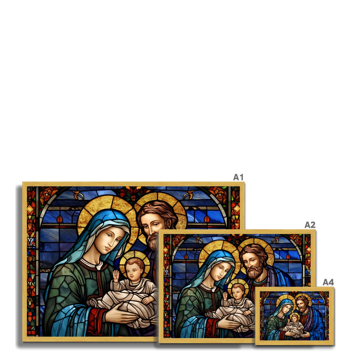 The Holy Family Antique Framed Print