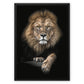 King of Beasts Float Framed Canvas
