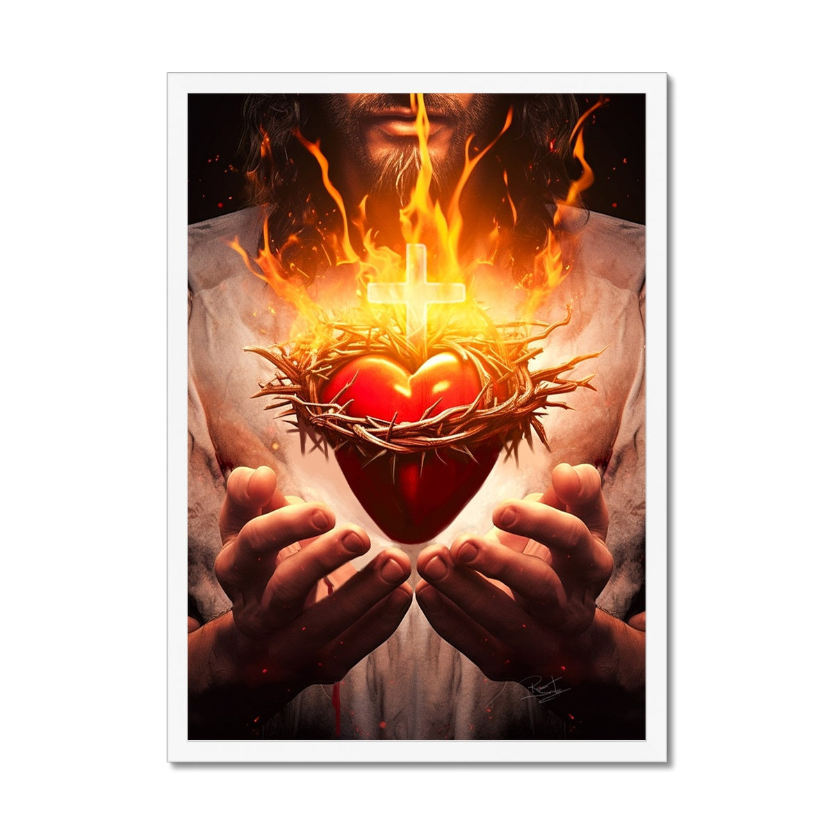 Heart of Divine Love Framed Print