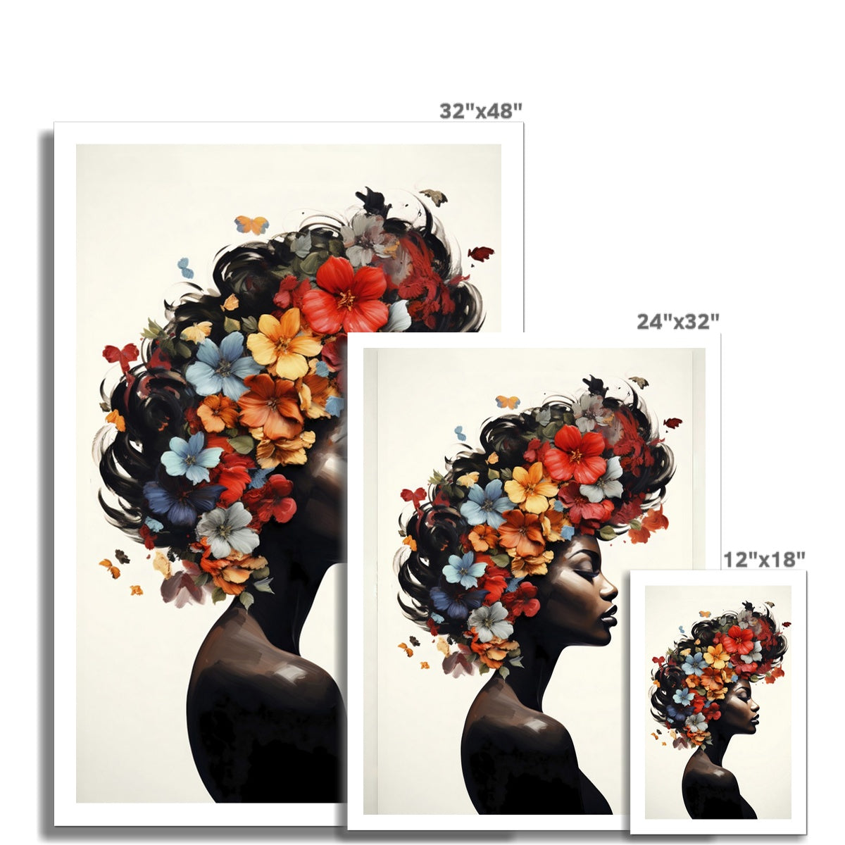 Flower Hair Canvas Print