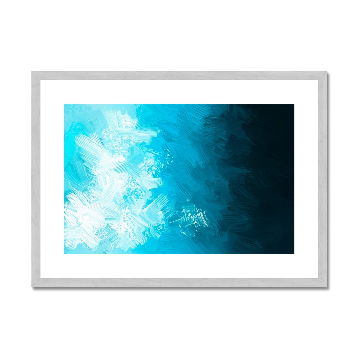 Blue Abyss Antique Framed & Mounted Print